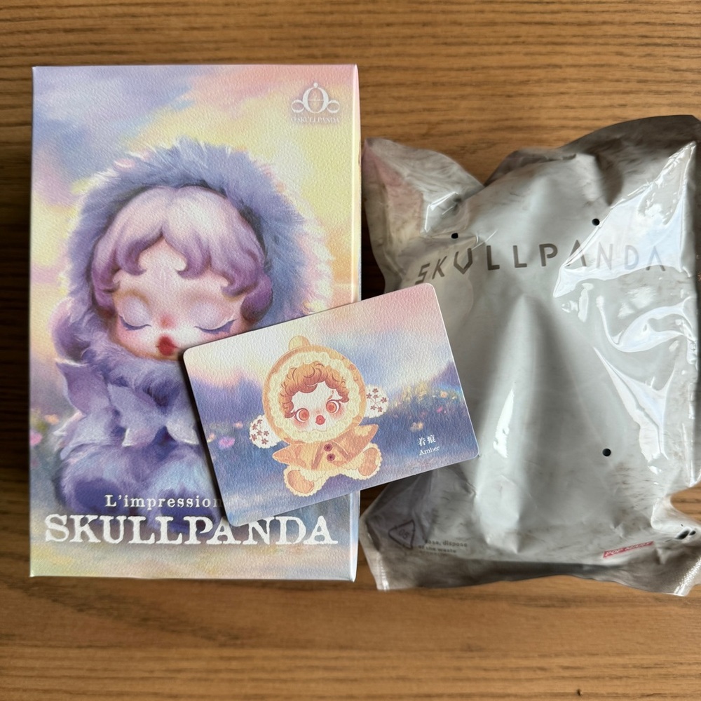 “Amber” Skullpanda L'impressionnisme Plush Pendant - 100% Authentic POP MART